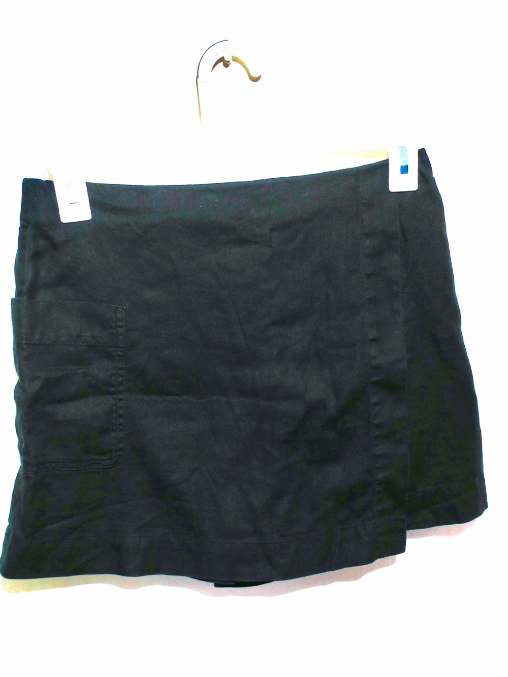 Uniqlo Linen & Cotton blend. Black Women's A-Line Skort M